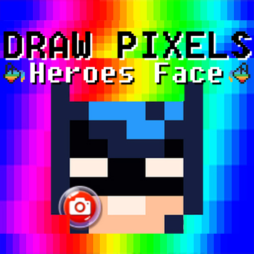 Draw Pixels Heroes Face